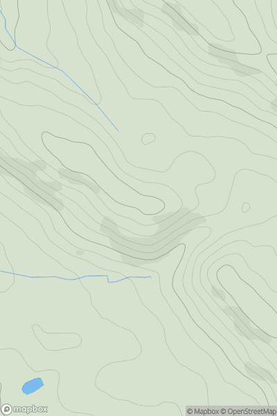 Thumbnail image for Little Hill [Welsh Borders S] showing contour plot for surrounding peak